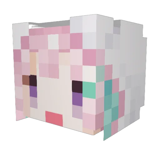 Mikoto0226 Minecraft avatar head, 3D render