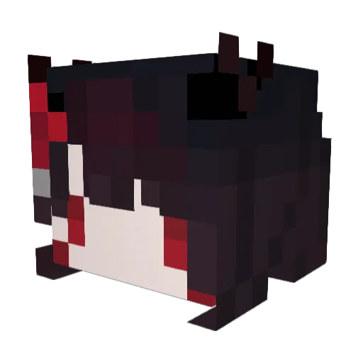 Mikoto37564 Minecraft avatar head, 3D render