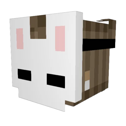 MikotoHoshi Minecraft avatar head, 3D render