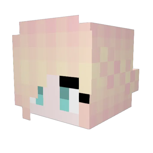 Mikoto_Chan Minecraft avatar head, 3D render