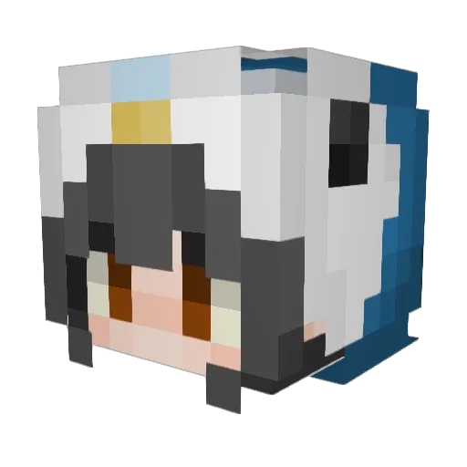 Mikoyan21 Minecraft avatar head, 3D render