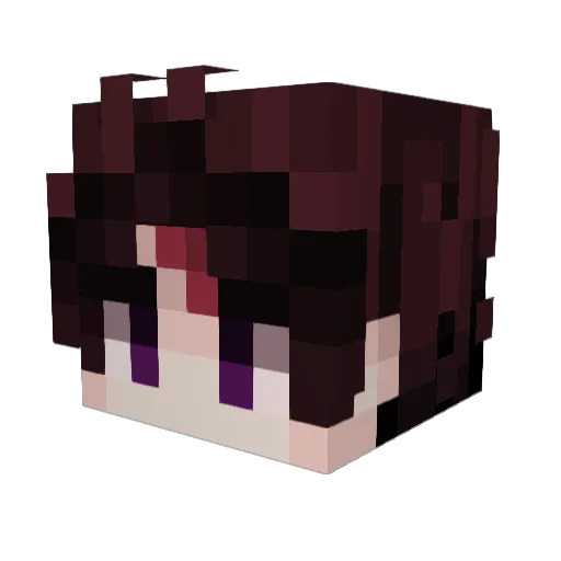 Mikprog Minecraft avatar head, 3D render