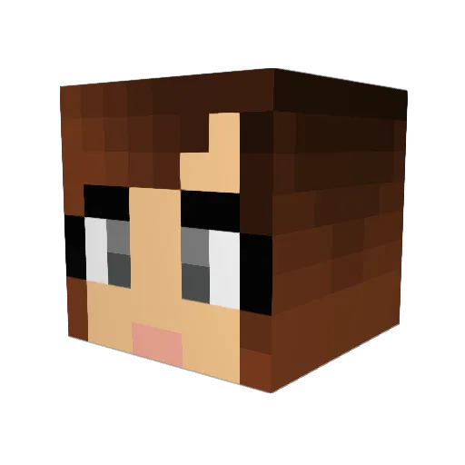 Mikraft88 Minecraft avatar head, 3D render