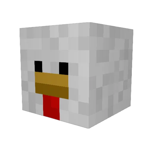 Mikrel_RS Minecraft avatar head, 3D render