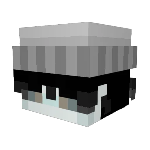 MikroBumi_ Minecraft avatar head, 3D render