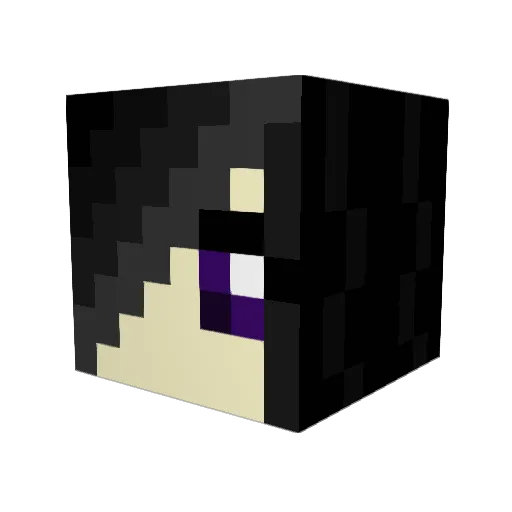 Mikromega Minecraft avatar head, 3D render