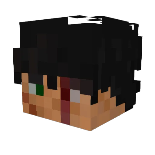 Mikrowave_17 Minecraft avatar head, 3D render