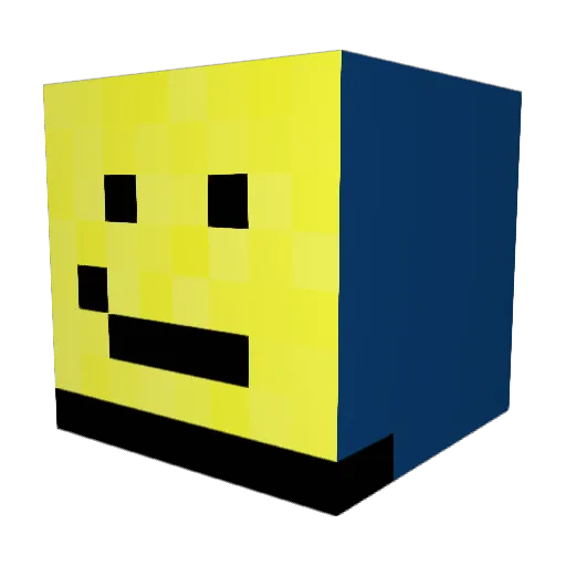 Miksi2016 Minecraft avatar head, 3D render
