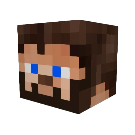 Mikson2404 Minecraft avatar head, 3D render