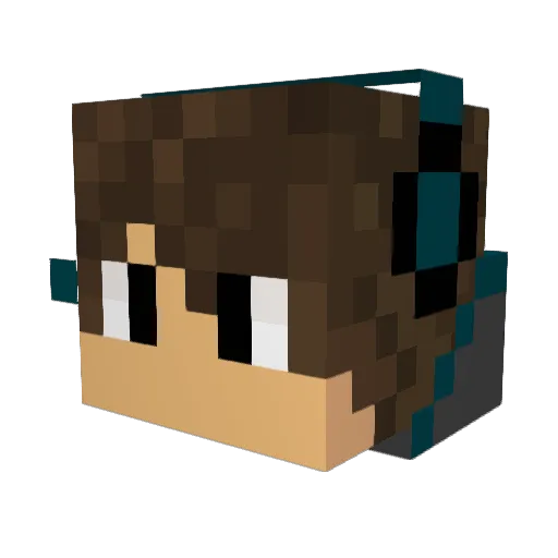 Miksu07 Minecraft avatar head, 3D render