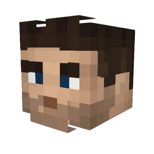 Miksu666 Minecraft avatar head, 3D render