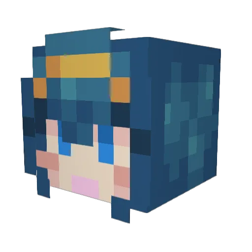 MikuFan0251 Minecraft avatar head, 3D render