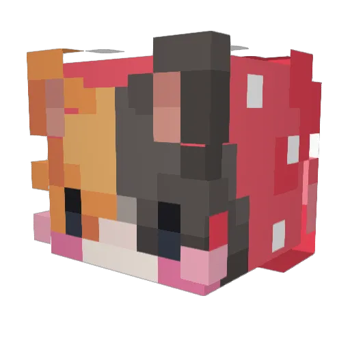 MikuHatsuneLover Minecraft avatar head, 3D render