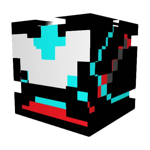 MikumiQc Minecraft avatar head, 3D render