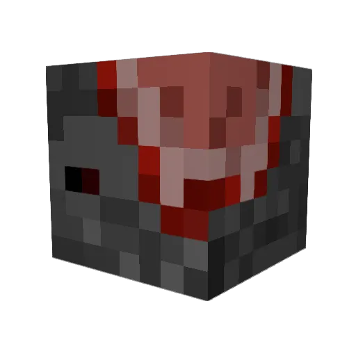 Mikuolol Minecraft avatar head, 3D render