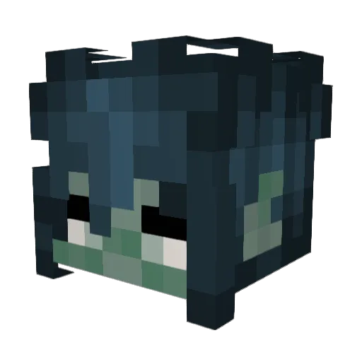 MikusSharkBait Minecraft avatar head, 3D render