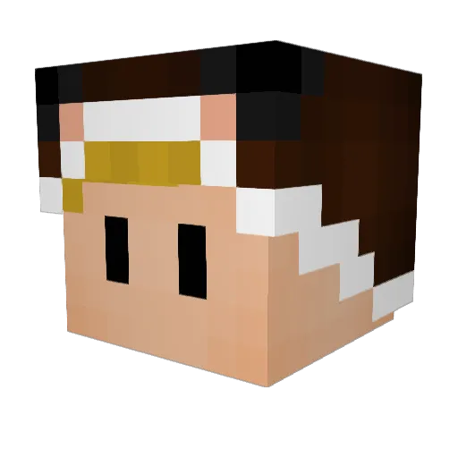 MikyMiky Minecraft avatar head, 3D render