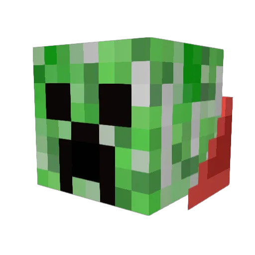 MikyMousse Minecraft avatar head, 3D render