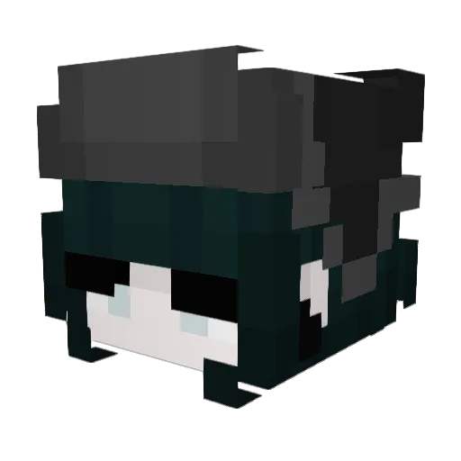 Mil0_08 Minecraft avatar head, 3D render