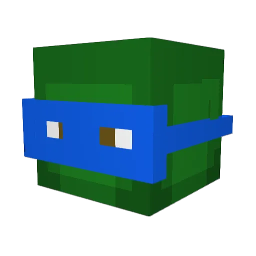Mil135 Minecraft avatar head, 3D render