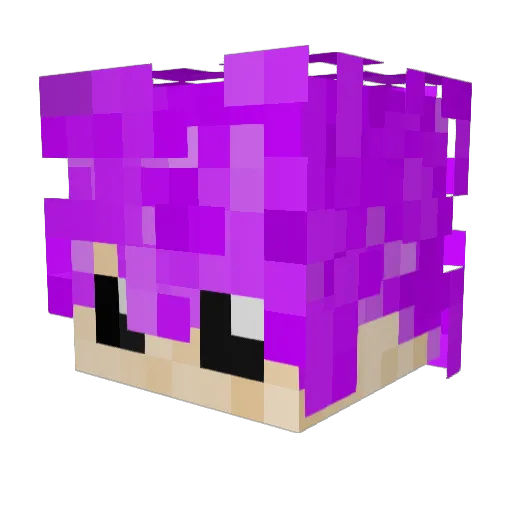 Mil33k Minecraft avatar head, 3D render