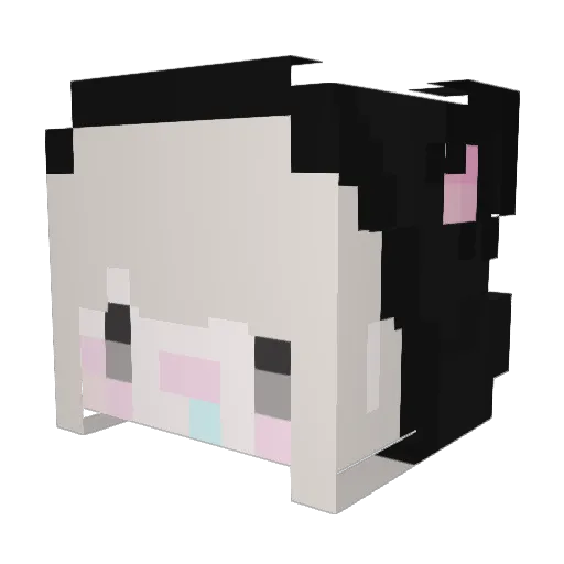 MilCcor Minecraft avatar head, 3D render