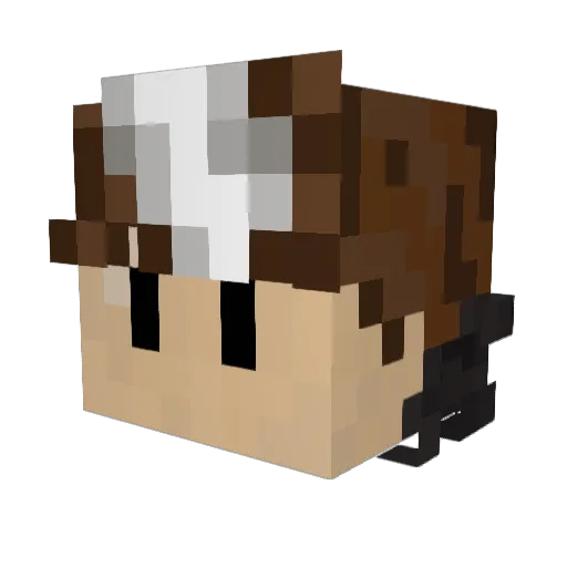MilEhZ Minecraft avatar head, 3D render