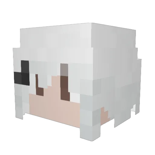 MilKeiL Minecraft avatar head, 3D render
