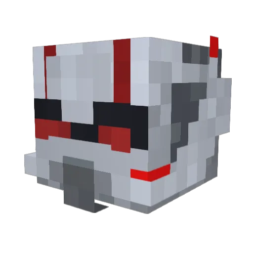 MilToonT Minecraft avatar head, 3D render