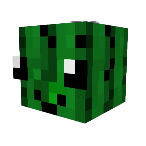 Mil_gam Minecraft avatar head, 3D render