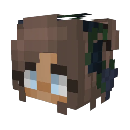 MilaG64 Minecraft avatar head, 3D render