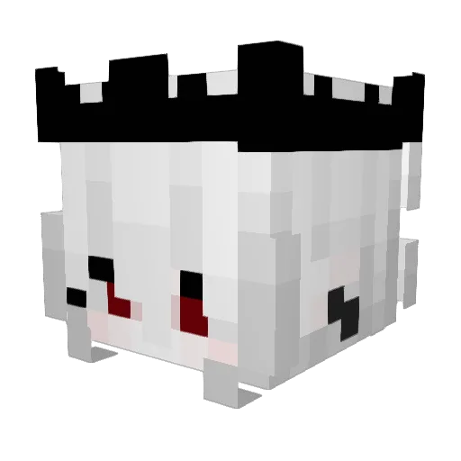 Mila_14 Minecraft avatar head, 3D render