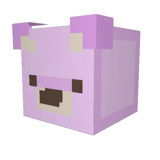 Mila_Bot Minecraft avatar head, 3D render