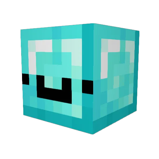 Mila_FN Minecraft avatar head, 3D render