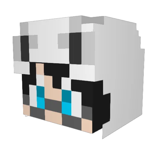 Milai_55 Minecraft avatar head, 3D render