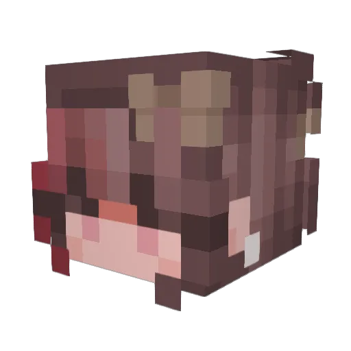 MilanLeBossDuROI Minecraft avatar head, 3D render