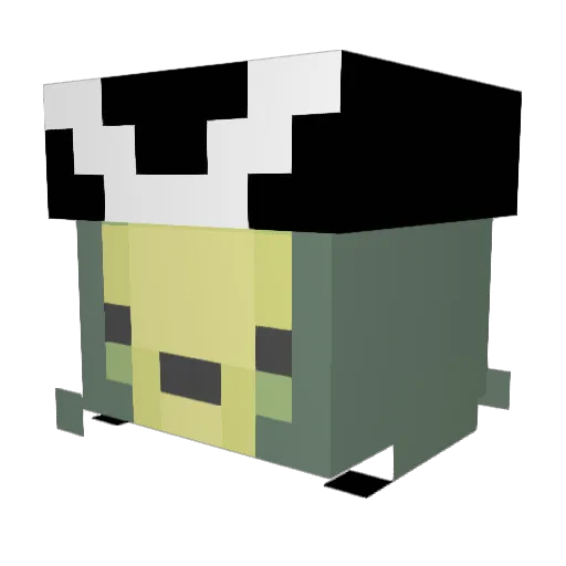 MilanPilan Minecraft avatar head, 3D render