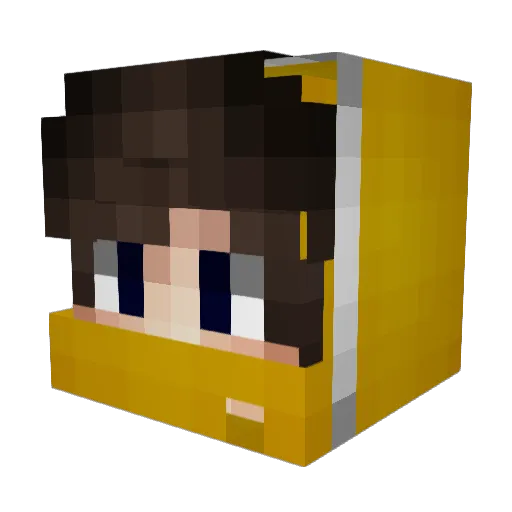MilanSidan3 Minecraft avatar head, 3D render