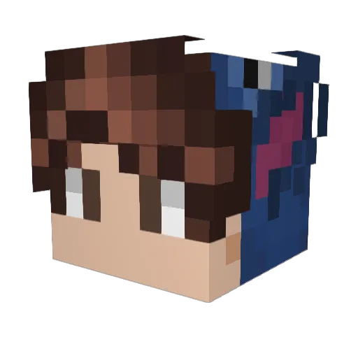 Milan_De_Grote Minecraft avatar head, 3D render