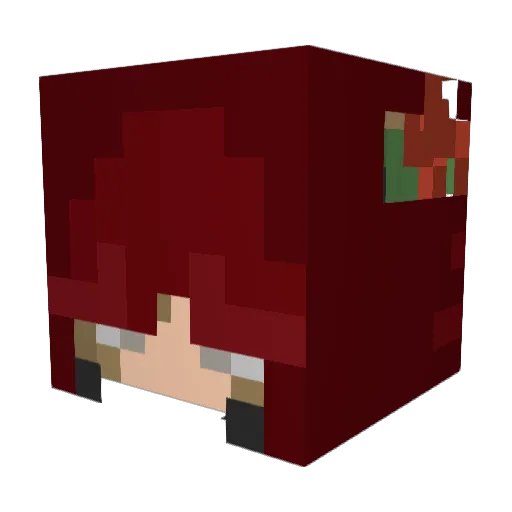 MilanaMutton Minecraft avatar head, 3D render
