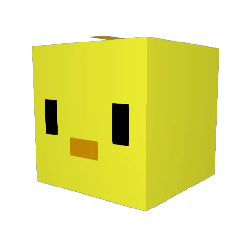 Milanboomer Minecraft avatar head, 3D render
