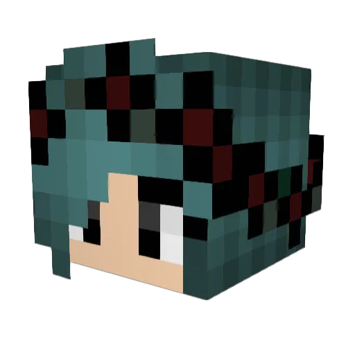 Milane90 Minecraft avatar head, 3D render
