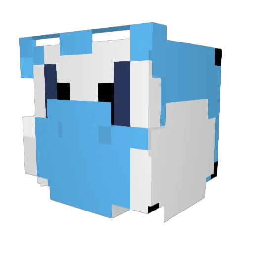 Milann26 Minecraft avatar head, 3D render