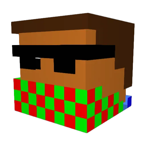 Milano1500 Minecraft avatar head, 3D render