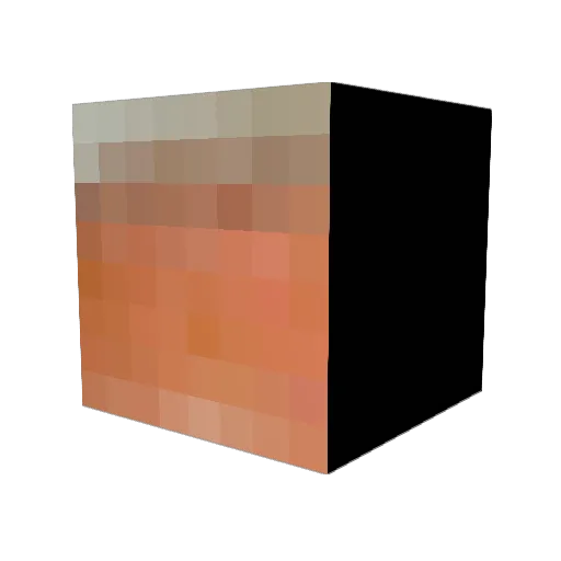 MilanostPadegii Minecraft avatar head, 3D render