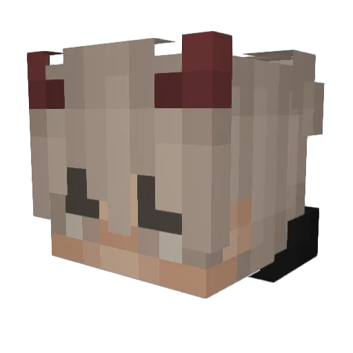 Milash_01 Minecraft avatar head, 3D render