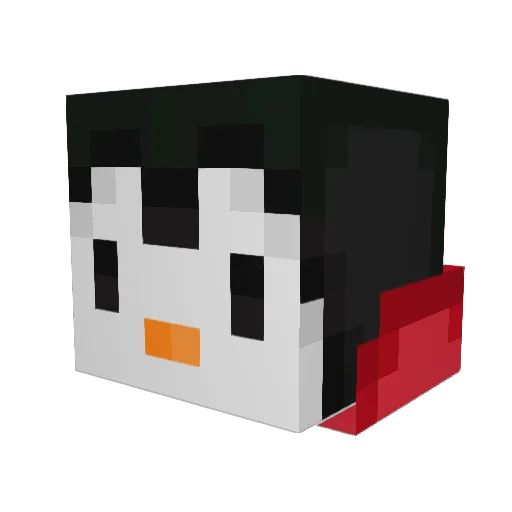 Milcaaaaa Minecraft avatar head, 3D render