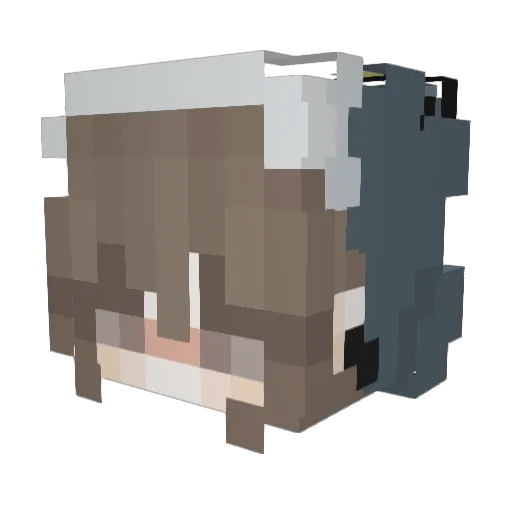 Milch_cafee Minecraft avatar head, 3D render