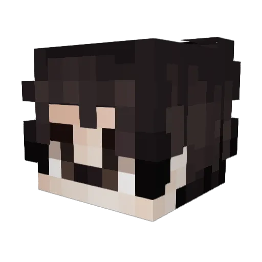 Milchiii Minecraft avatar head, 3D render