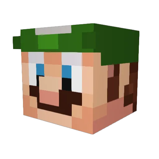 Milchshake19 Minecraft avatar head, 3D render